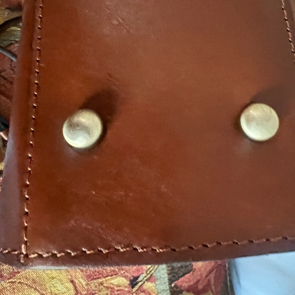 Patricia Nash Tooled Brown Embossed Handbag - Picture 11 of 14